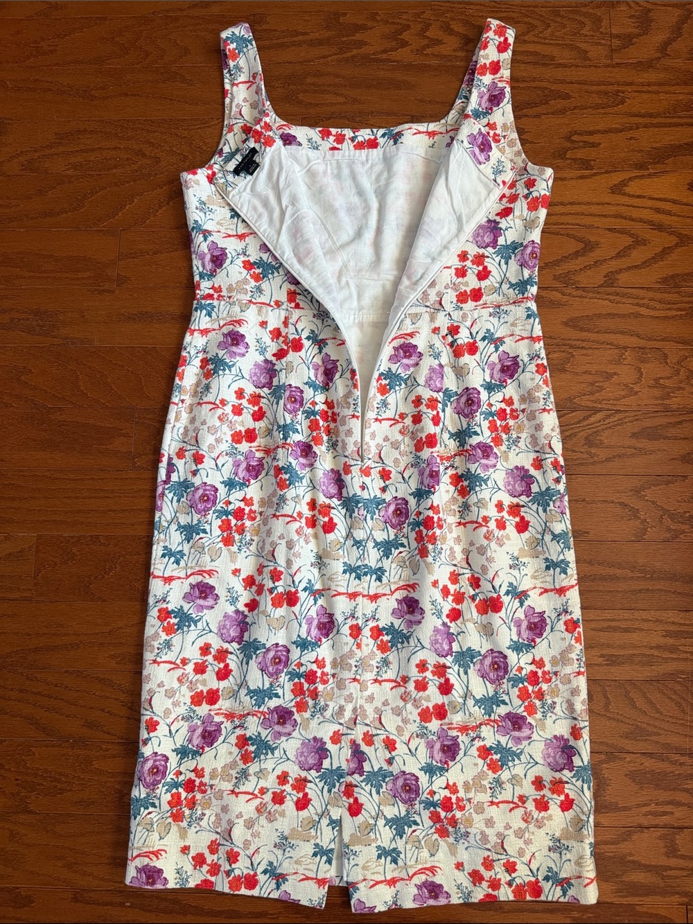 Ann Taylor floral square neck dress - Picture 6 of 7